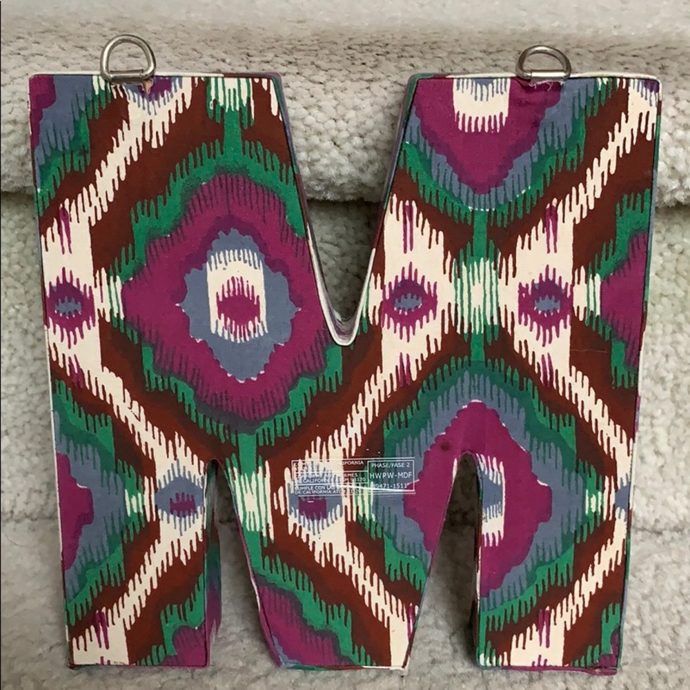 Fabric Letter M - Picture 2 of 5
